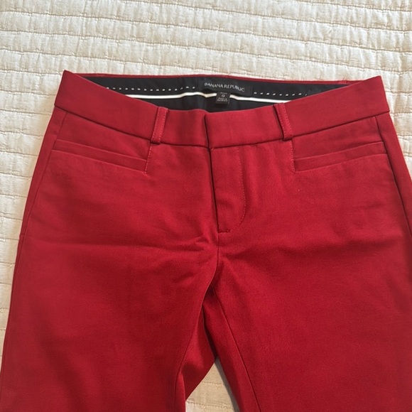 Banana Republic Red Straight Leg Pants - Picture 3 of 4